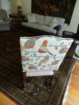 Upholstered side chair-45" tall.