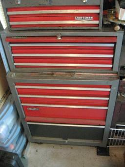 Craftsman Tool Box-43" tall x 26" wide x 20" deep. Does NOT include tools.