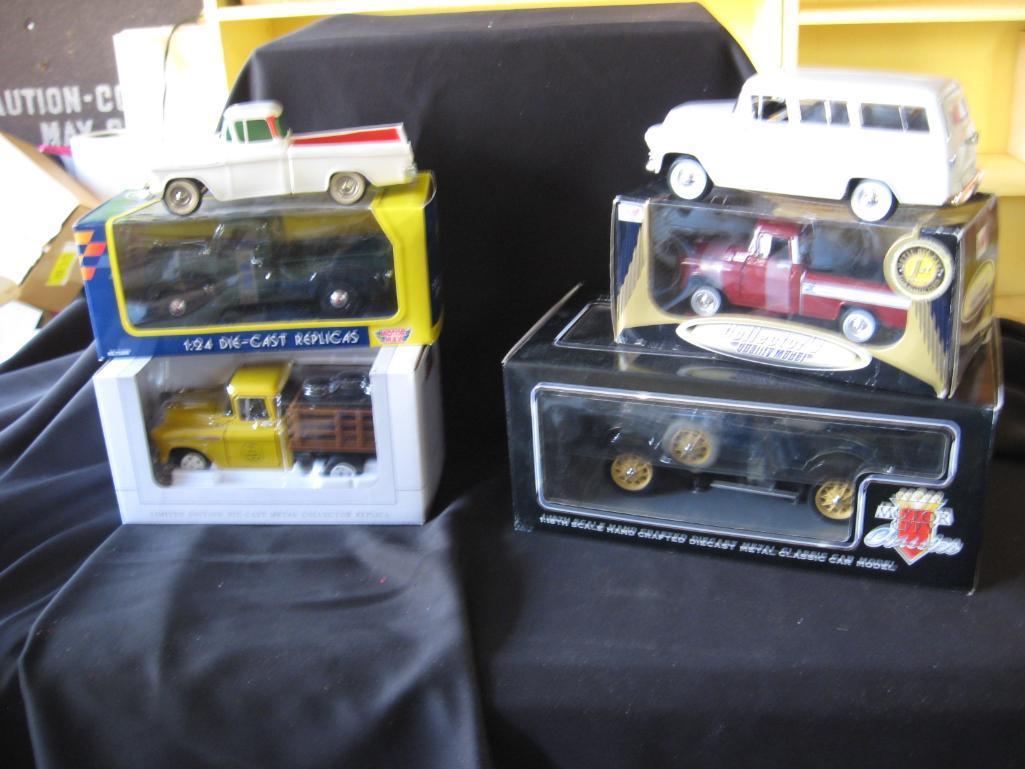 6 Vehicles!-'57 Chevy Truck, '41 Plymouth Truck, Chevrolet Pick up, '31 Ford Model A,