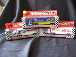 3 Matchbox Transporters: Sunoco Ultra Racing Team, 55 Jasper and STP