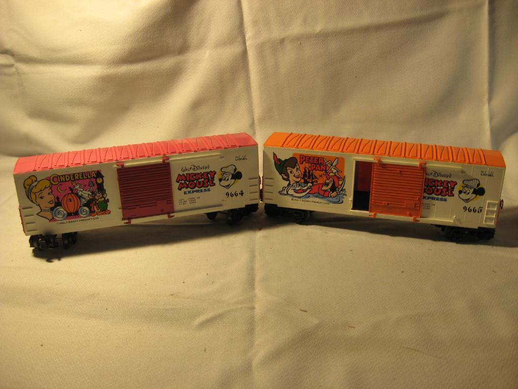 2 Disney Boxcars- No Boxes