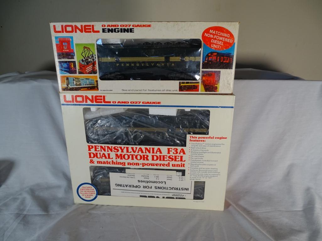 Penn F3A Dual Motor Diesel & matching non-pwrd unit, 6-8952 & Penn F-3B, Dummy Unit W/ Horn, 6-8164