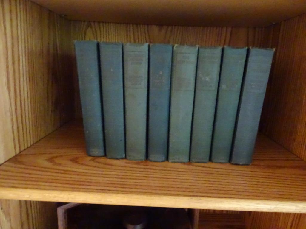 Shelves of books: The Natural Sciences Illustrated '58, Popular Educator Library plus