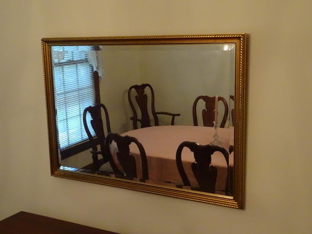 Gold Frame Mirror-38" L x 27" H