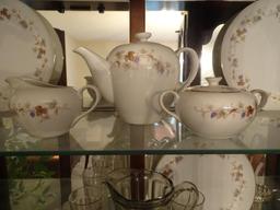 Halsey Rivera Fine China-Japan-8 plates/cups/saucers/bowls. Serving bowl/platter, Salt/Pepper shaker