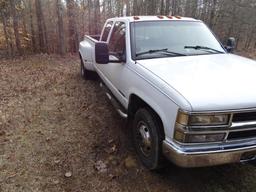 1998 Chevrolet C3500 Pickup Truck, VIN # 1GCHC39F2WF030383