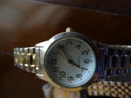 4 Ladies Watches-2 AccuTime Quartz-stainless steel, 1 Timex Indiglo, 1 misc.