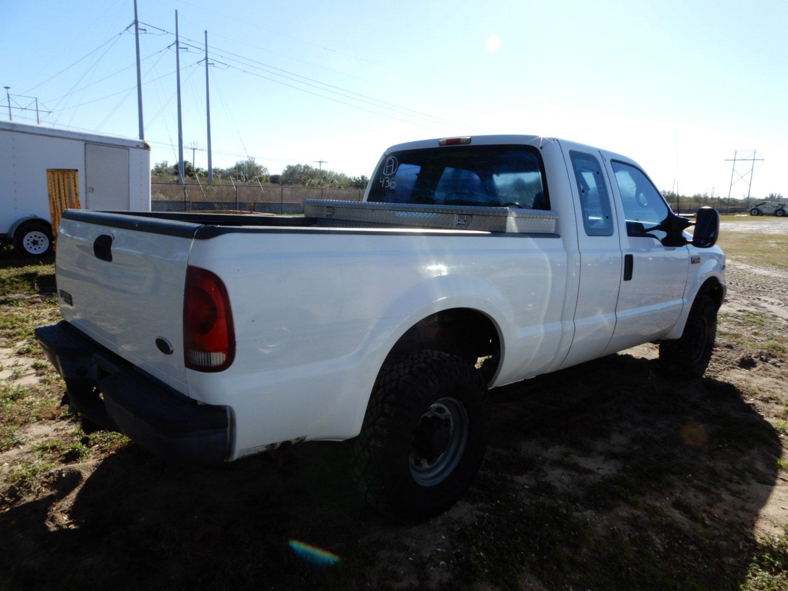 2002 FORD F-250 4X4 EXT CAB PREV. POLICE BAD MOTOR