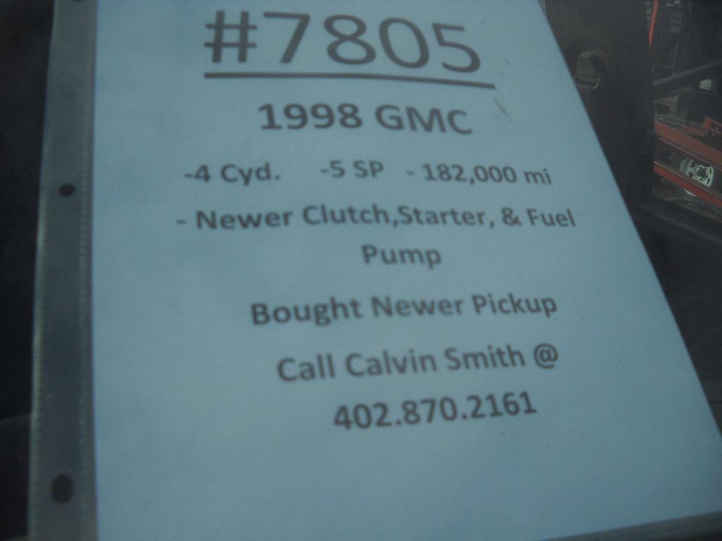 1998 GMC Sonoma