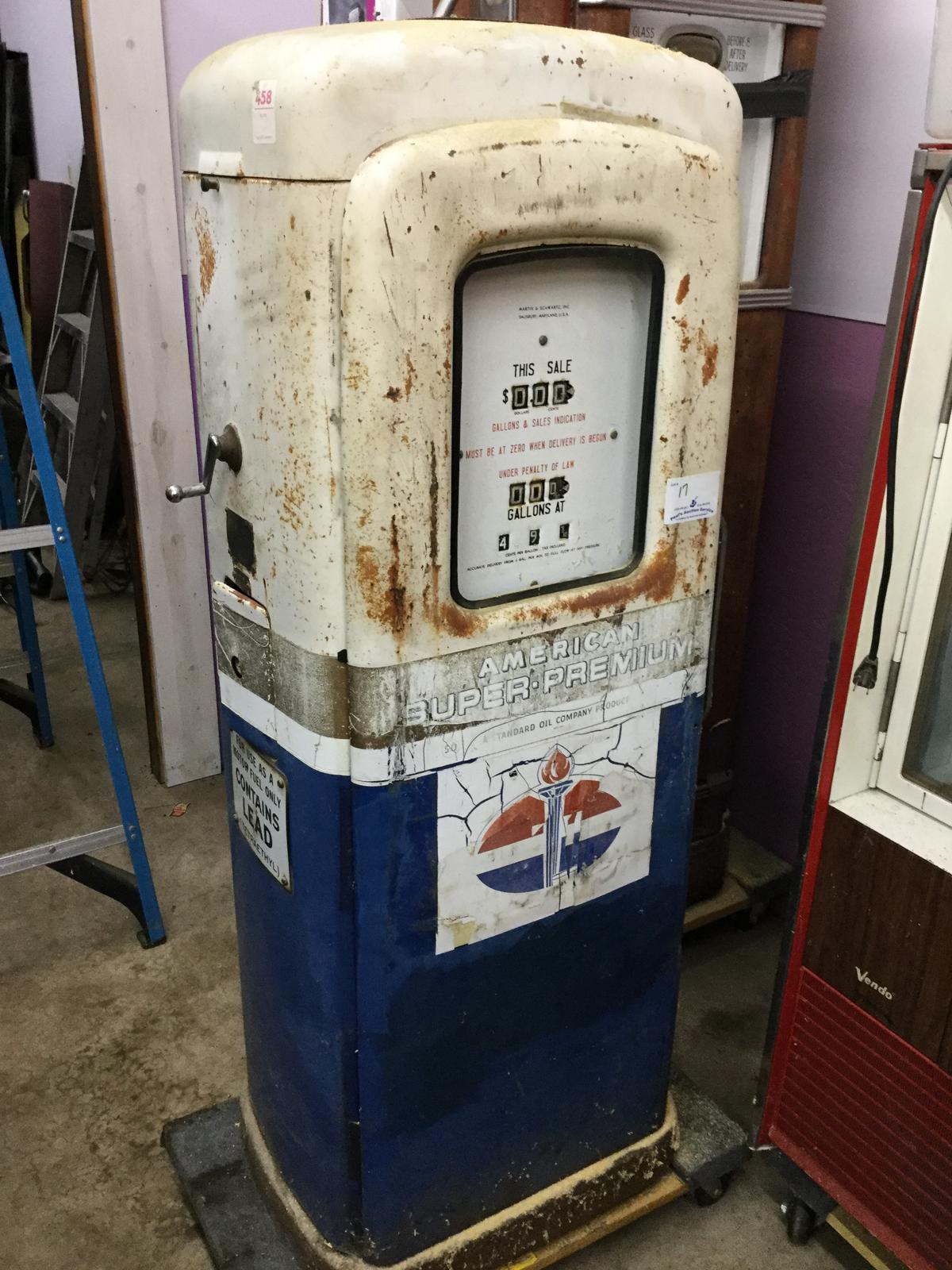 Standard oil gas pump