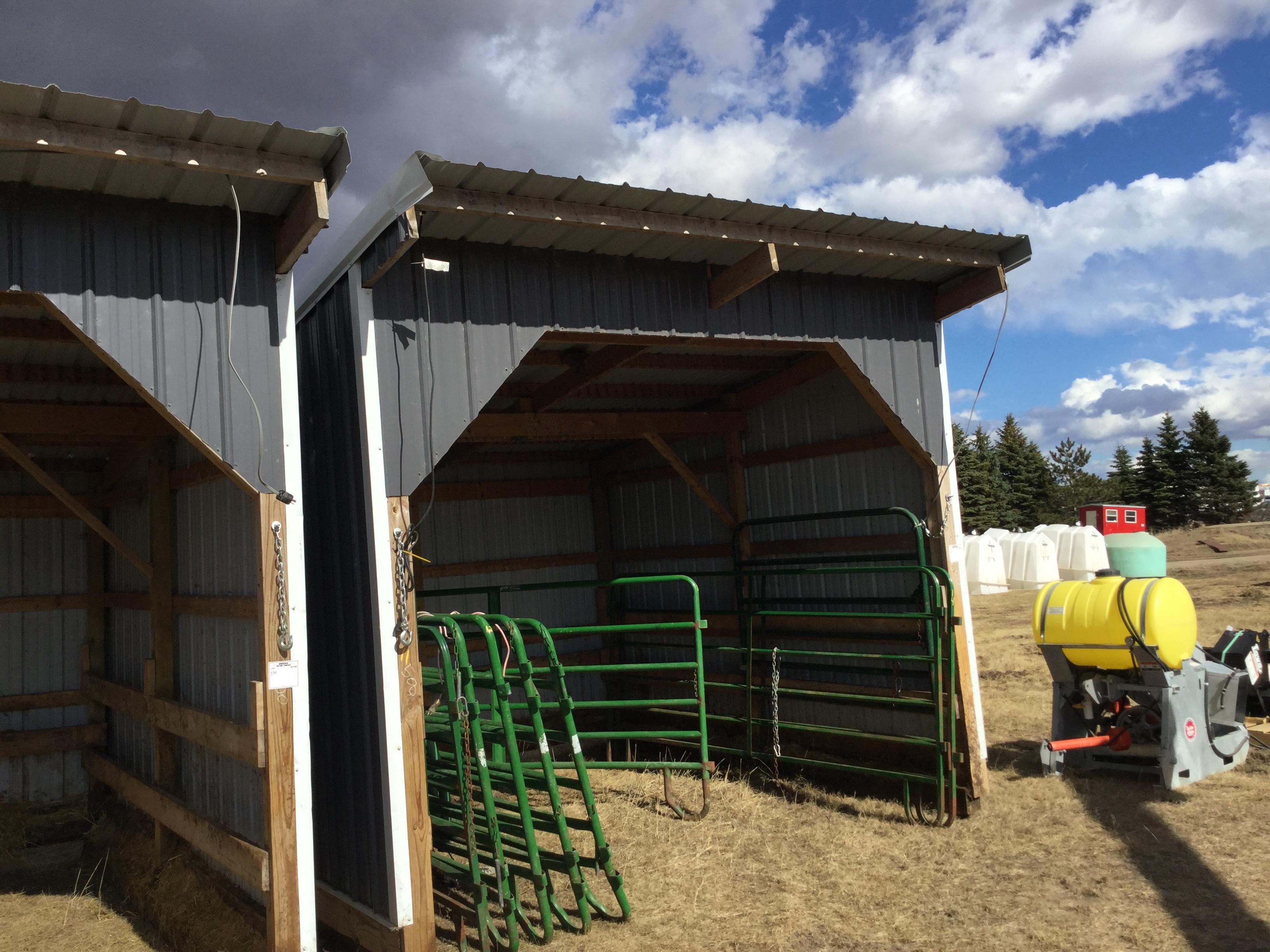 12x16 portable 3- side shed