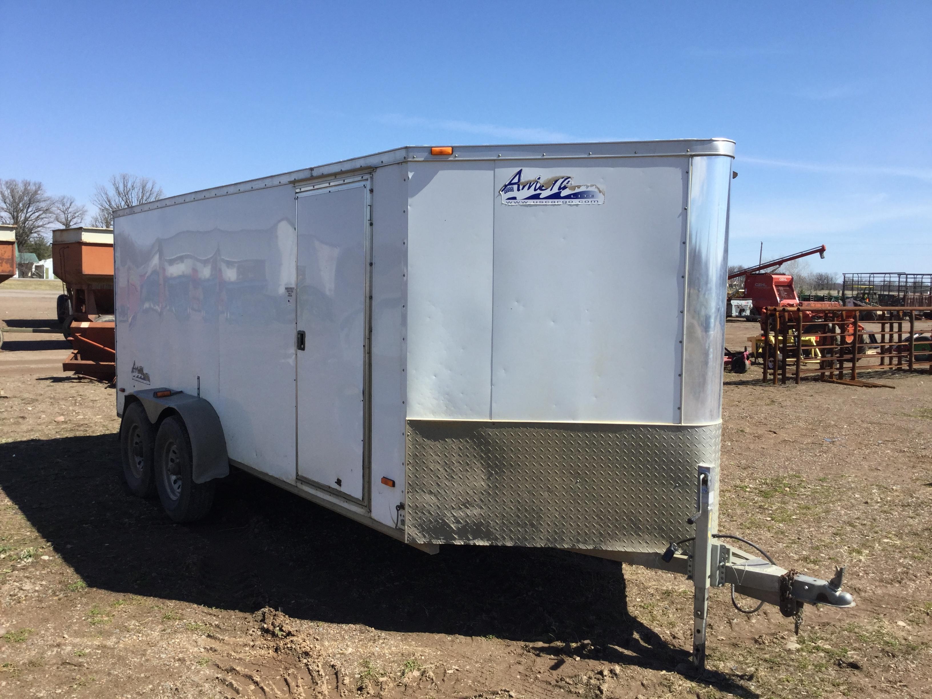 2006 American lite tandem axle enclosed trailer