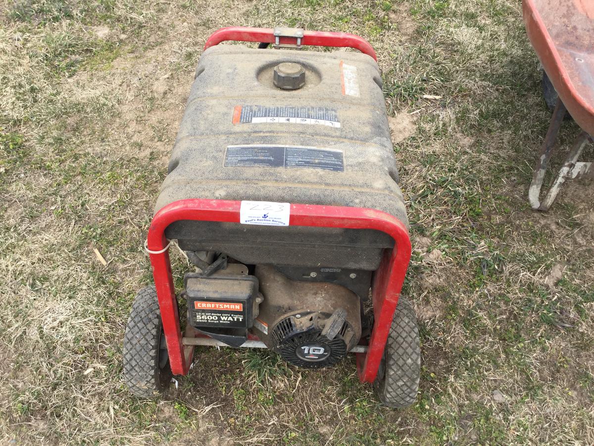 Craftsman 5600 watt  generator