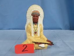 INDIAN STATUE MADE BY BYRON MOLDS 1974