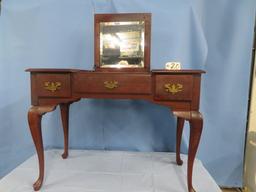 QUEEN ANNE VANITY W/ MIRROR