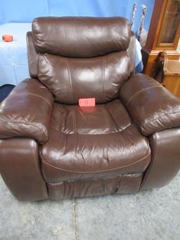 LEATHER ROCKER/RECLINER