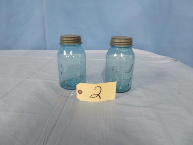 OLD BLUE BALL JARS