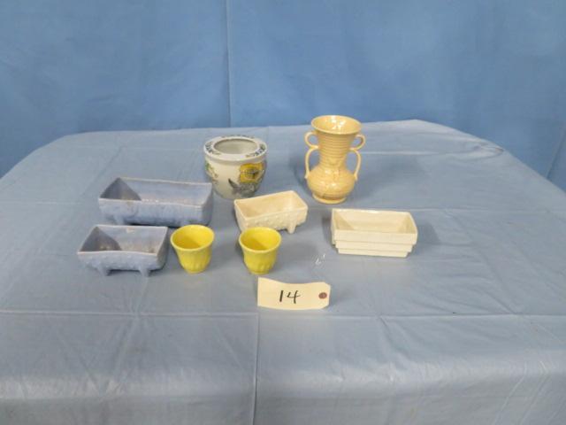 MIXED LOT OF FLOWER POTS- MCCOY & USA