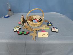 BASKET OF CHILDREN'S ITEMS- KIDS CRAFTS