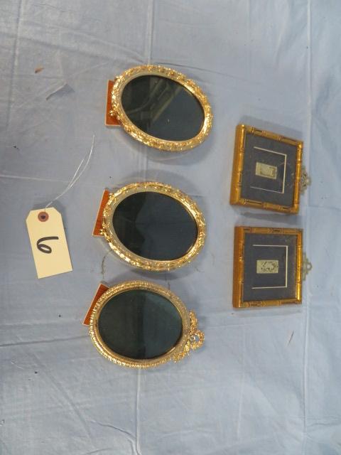 5 PCS. GOLD FRAMES