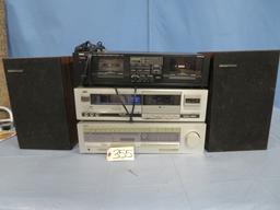 BOSTON SPEAKER, YAMAHA STEREO RECEIVER, YAMAHA DB. CASSETTE DECK, JVC CASSETT DECK