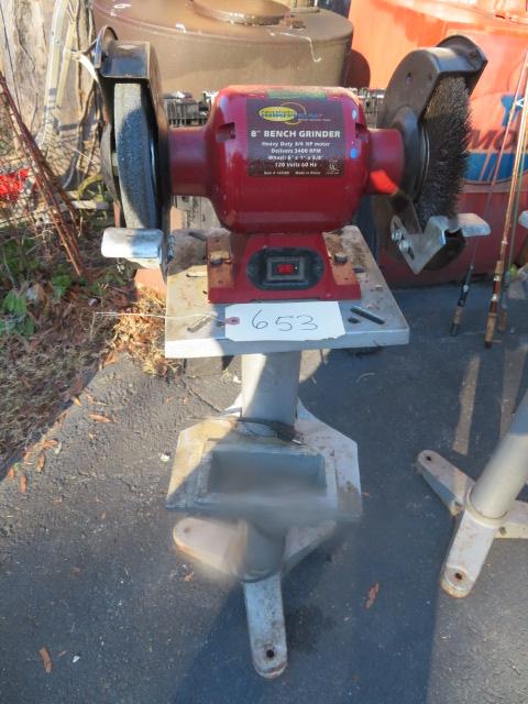 8" BENCH GRINDER ON STAND
