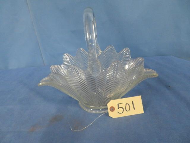 GLASS BASKET  12" T