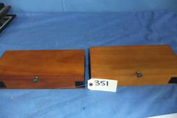 2 WOODEN WATCH BOXES