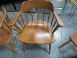 5 - BARREL BACK CHAIRS