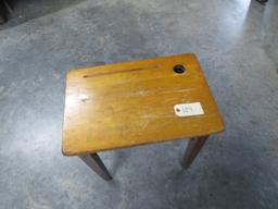 SMALL CHILDS WOODEN SCHOOL DESK  21 X 14 X 22 T