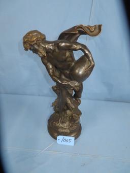 BRONZE STATUE  23" T (NOT MARKED)