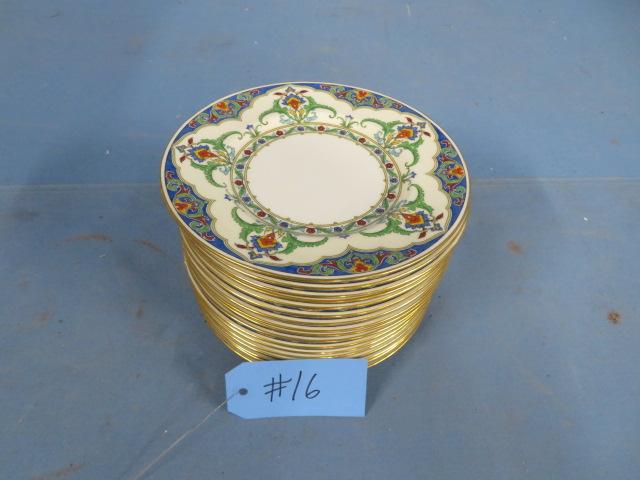 17 PCS. MINTONS ENGLAND CHINA SALAD PLATES