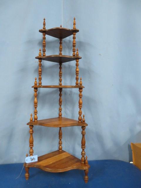 5 TIER CORNER SHELF 53" T