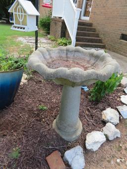 CONCRETE BIRD BATH