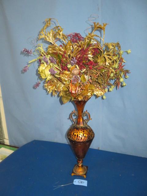 VASE W/ FLORAL DISPLAY  40"