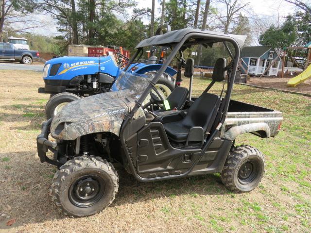 YAMAHA RHINO 4X4 ATV WITH DUMP BED W/ 99 HOURS