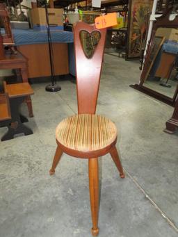 CHAIR W/ HEART CUT OUT