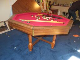 LEATHER TOP GAME TABLE