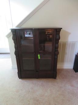GLASS FRONT BOOKCASE
