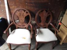 2 CAPTAIN DINING CHAIRS