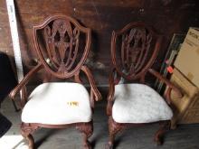 2 CAPTAINS DINING CHAIRS