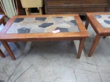 3 PC. TILE TOP COFFEE & END TABLES