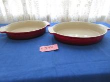 2 LE CRUSET BAKING DISHES