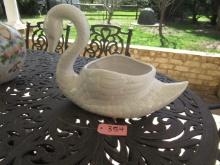 POTTERY SWAN PLANTER