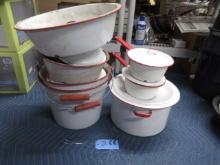 10 PCS. WHITE PORCELAIN