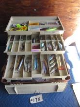 TACKLE BOX W/ 50 + LURES