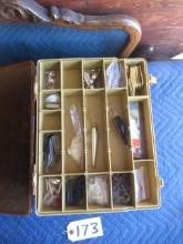 2 SIDE TACKLE BOX W/ LURES