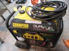 CHAMPION DUAL FUEL GAS OR PROPANE GENERATOR W/ ELECTRIC START