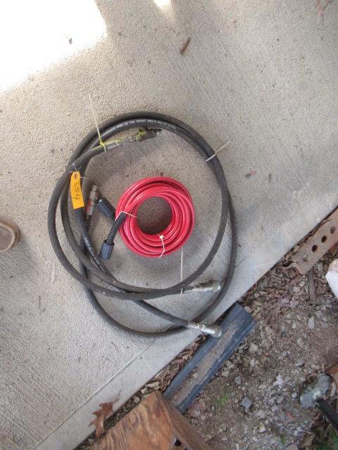 2 HYDRAULIC LINES - RED GAS