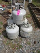 5 PROPANE TANKS